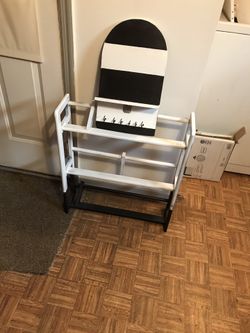 Entryway shoe rack with matching key holder with shelving