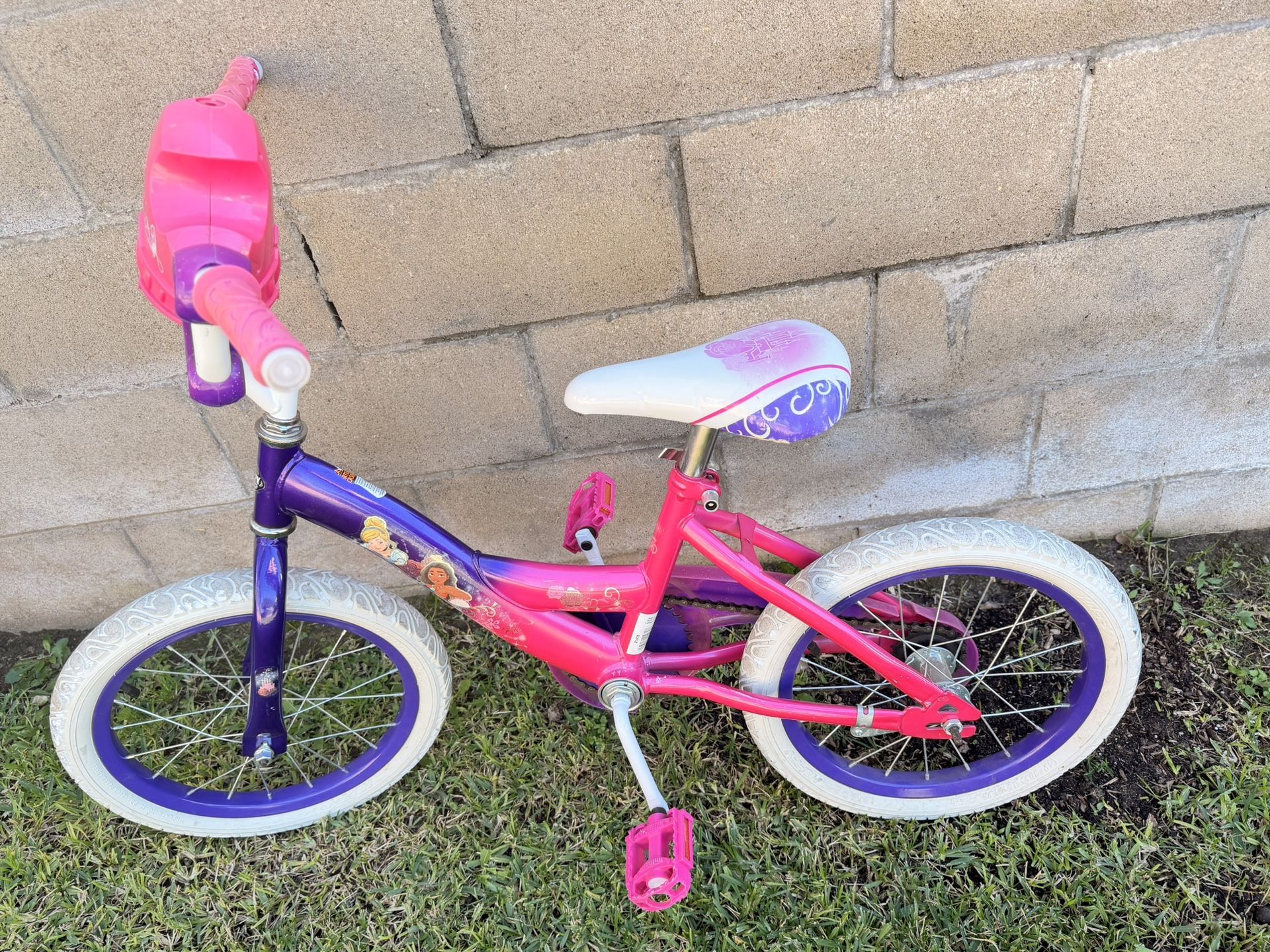 Huffy Disney Princess 16-inch girl's bike.