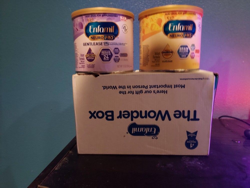 2 Unopened Enfamil Baby Formula