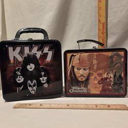 Collectable metal lunch boxes.