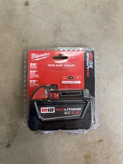 Milwaukee 48-11-1850 M18 Redlithium 5.0Ah Bat Pack