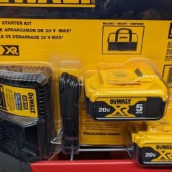 DeWalt XR Batteries 5ah Charger And Contractor Bag