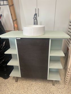Small vanity with sink