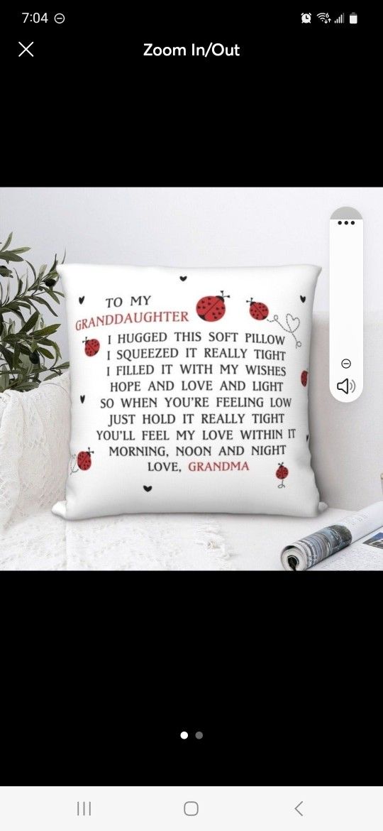 To My Granddaughter Pillowcase ONLY SHIPS USA 