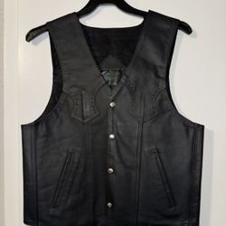 Black Leather Vest