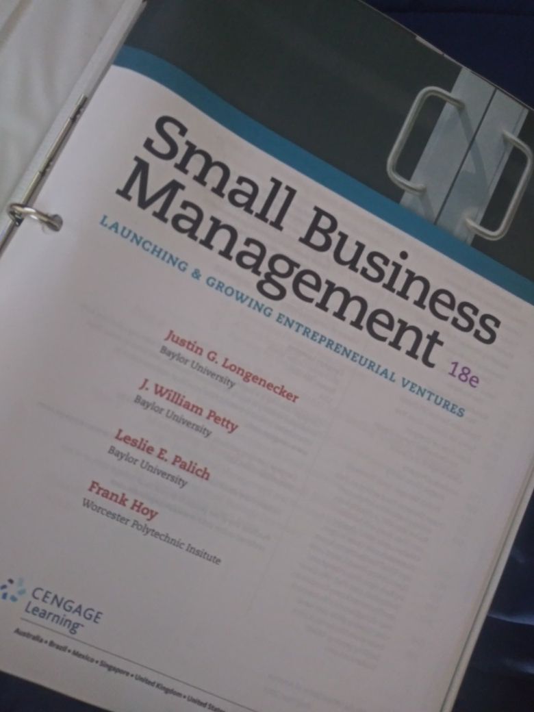 Small biz mgmt book for college