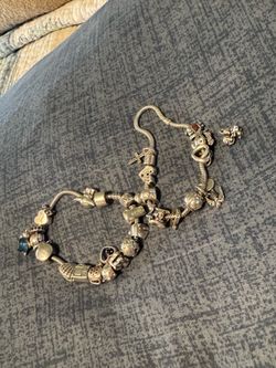 2 AUTHENTIC PANDORA BRACELETS & 26 CHARMS