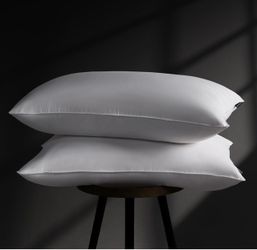 Goose Down Pillows King Size Set of 2, Hotel Collection Bed Pillow for Sleeping, 2 Pack, Feather Down Surrounded Soft Medium Firm Pillows for Side Bac