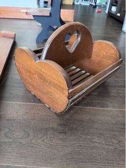Handmaid wooden heart box