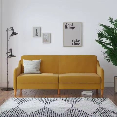 Yellow Sofa Bed