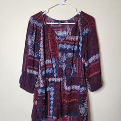 Tommy Hilfiger Tapestry Peplum Paisley Blouse. Size Medium