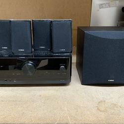 Yamaha - YHT-5960 Premium All-in-One Home Theater System with 8K HDMI and Wi-Fi - Black #469