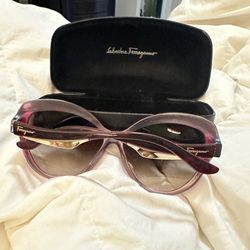 SALVATORE FERRAGAMO STYLE SF705S BURGUNDY GRADIENT SUNGLASSES