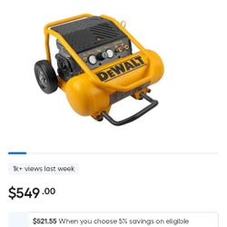 DeWalt Air Compressor New 