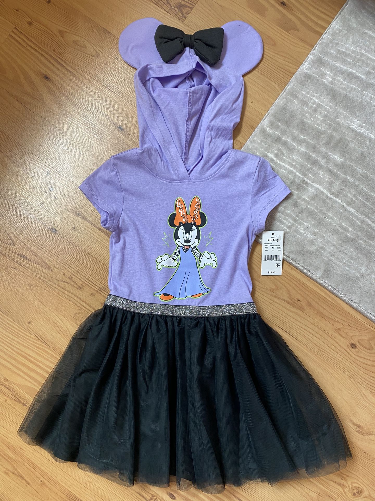 NEW Girls Halloween Tutu Dress XS 4/5