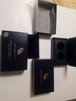 Delux 2 coin box. New. Box only. 20 available