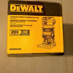 DeWalt DCW600B 20V MAX XR Brushless Cordless Compact Router, Tool Only