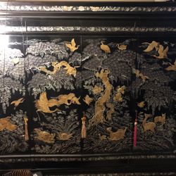 Korean Mother Of Pearl Lacquerware Full Furniture Set