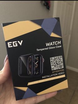 Tempered glass apple watch case