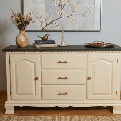 Refinished Solid Wood Buffet/ Sideboard