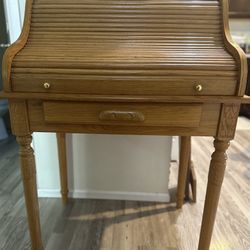 Oak Roll Top Desk