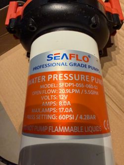 SEAFLO SFDP1-055-060-52 Water Pressure Pump