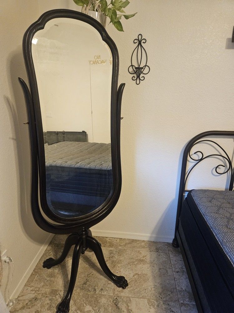 Antique Claw Foot Mirror