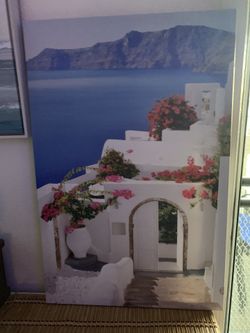 Santorini Canvas Art