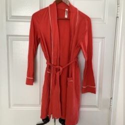 Gilligan and O'Malley W XS/S TP/P Cotton Comfy Robe Orange

