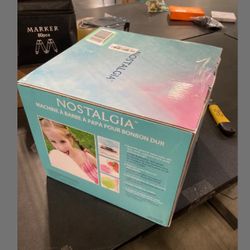 Nostalgia Cotton Candy Machine - Retro Cotton Candy Machine For Kids With 2 Reusable Cones, 1 Sugar