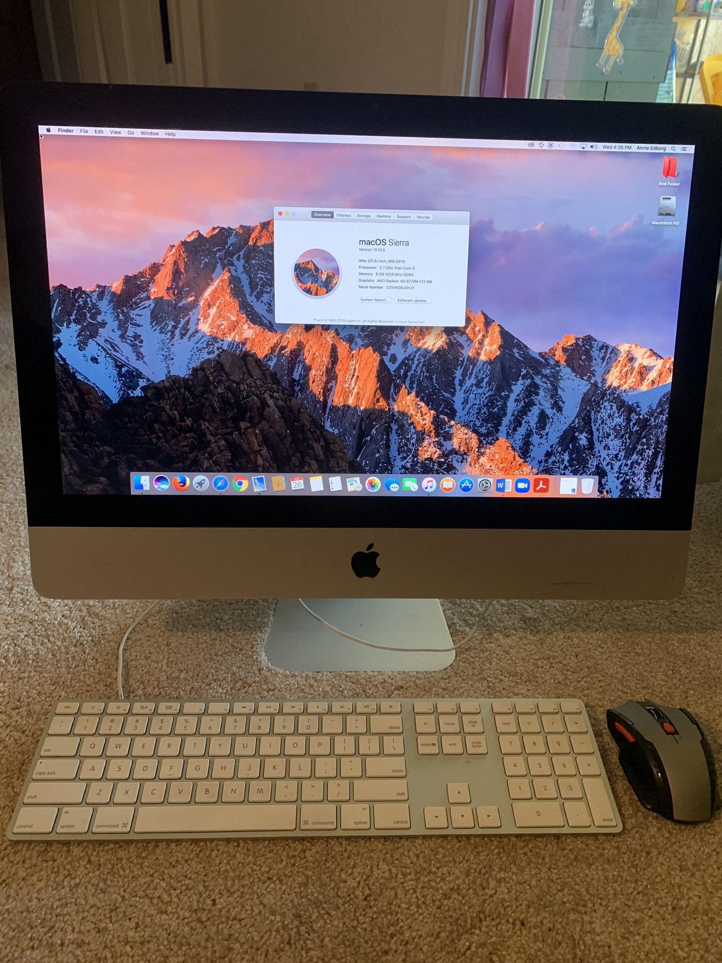 iMac Desktop with Keyboard & Wireless Mouse