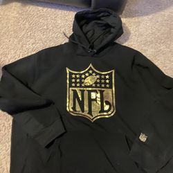  New Men’s Black Official NFL Shield Logo Hoody, Size 3XL 