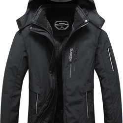 SUOKENI Women's Waterproof Warm Winter Snow Coat Hooded Raincoat Ski Snowboarding Jacket
