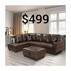 BRAND NEW SECTIONAL WITH OTTOMAN