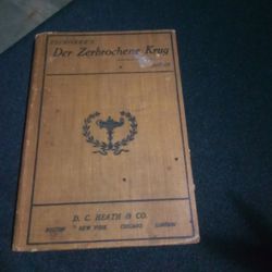 Der Zerbrochene Krug, Edward S. Joynes, 1903, Hardcover