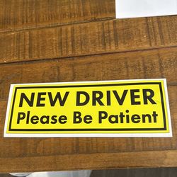 New Driver Sticker