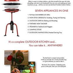 Red Devil Portable Outdoor Kitchen
