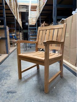 Solid grade A teak outdoor chair