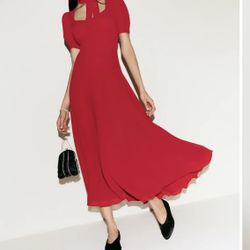 Reformation Chrissie Red Dress ❤️