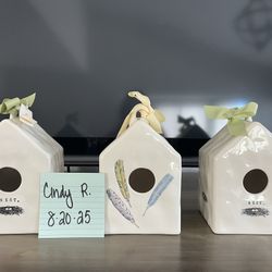 Half Off Listed Price Rae Dunn Birdhouses $22 each