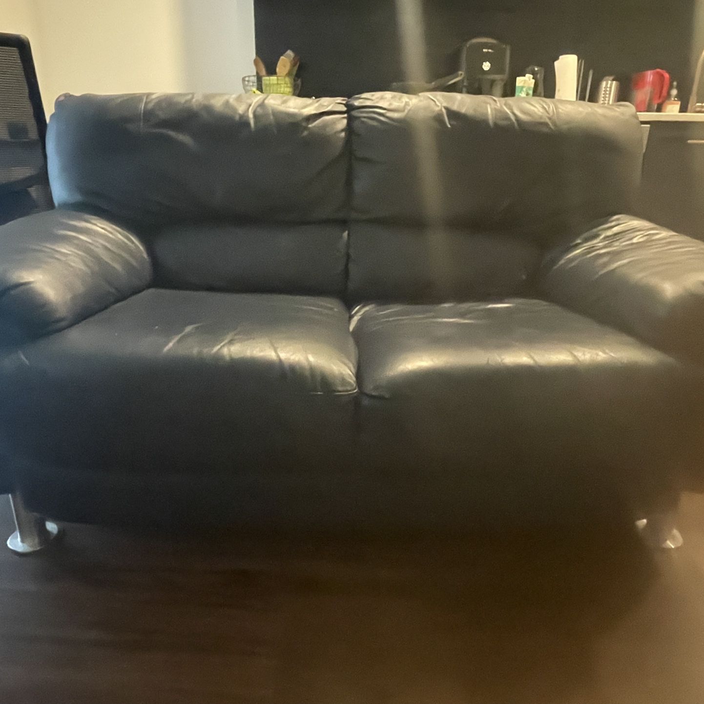 Sofa and Loveseat - Italian Leather 