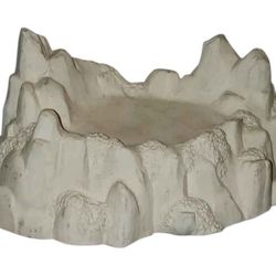 bisque Cermanics - 2 Racoons , 1 Wolf , 1 Crystal Base