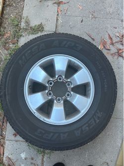OEM 16” Toyota 6-Lug Wheel/Rim w/ Flat Tire 265/70R16