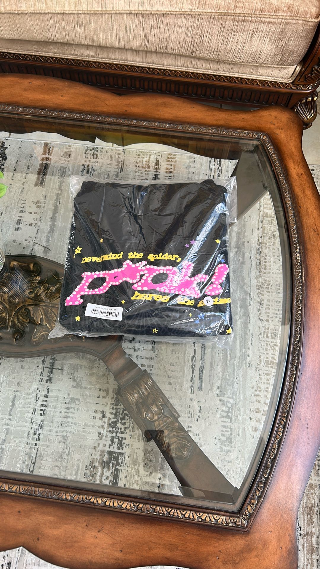 Spider Hoodie Black Medium