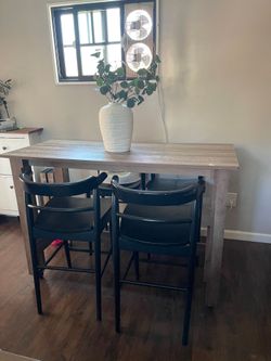 Table and chairs