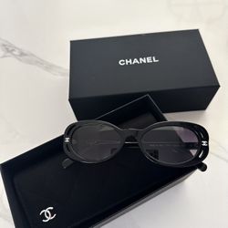 Chanel Oval Sunglasses 