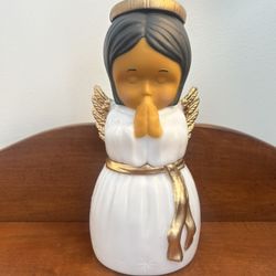 Table Top Angel Blow Mold about 11” x 5” x 4.25” - takes 3 AA batteries (not included) 