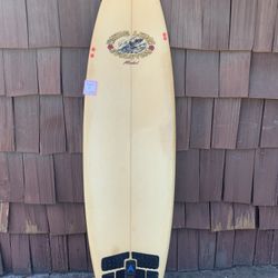 6’8” Wayne Lynch Tri Fin Surfboard. Shaped By Rusty. Good Condition. $279