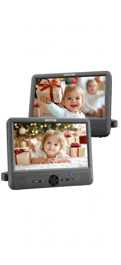 WONNIE 10" Car DVD Players — Dual Screen Headrest Set