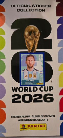 2026 Panini World Cup Sticker - Lionel Messi Blue Border Parallel #ARG17